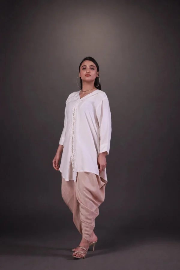 Model in white tunic and neutral trousers — Baadal Ki Chhaanv — image 1
